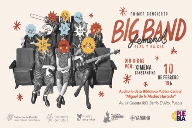 Ximena Constantino dirige primera Big Band femenil de Puebla